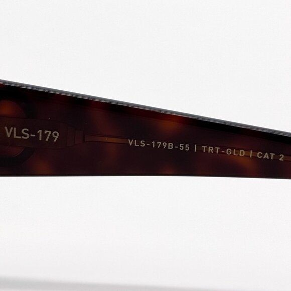 NEW VALENTINO SUNGLASSES VLS-179B HAVANA/GREEN GEOMETRIC WOMEN EYEWEAR